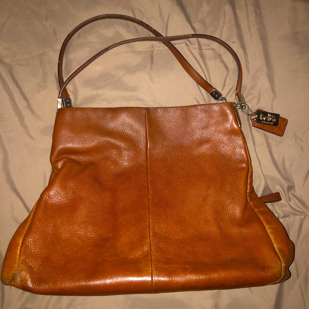 Coach Purse Brown Leather Shoulder Bag